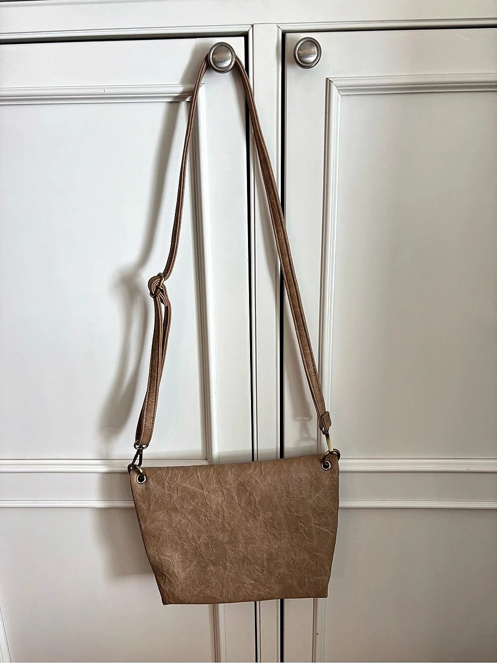 Anthropologie By Anthropologie Foldover Shoulder Bag Brown Crossbody Bag